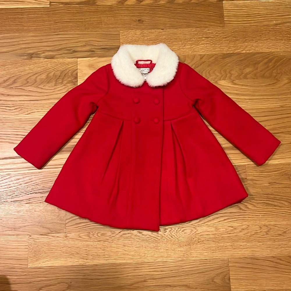 Red holiday coat